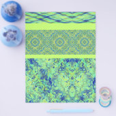 Groene sampler bulk scrapbookpapier pagina's flyer (Enkel)