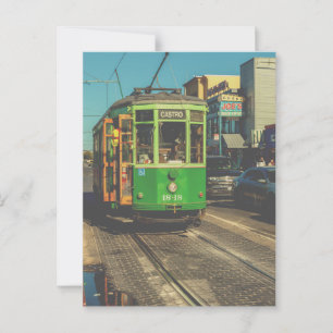 groene San Francisco Streetcar Briefkaart