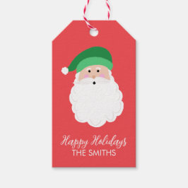 Groene Santa Custom Gift Labels Cadeaulabel