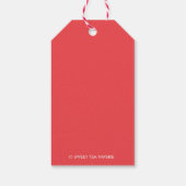 Groene Santa Custom Gift Labels Cadeaulabel (Achterkant)