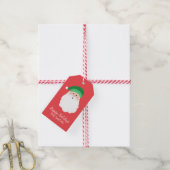 Groene Santa Custom Gift Labels Cadeaulabel (Met Touw)