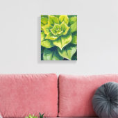 Groene sappige plant schilderij canvas afdruk (Insitu (Woonkamer))