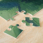 Groene sappige plantenschilderij legpuzzel (Zijkant)