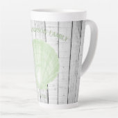 Groene Scallop Shell Latte Mok (Rechterhoek)
