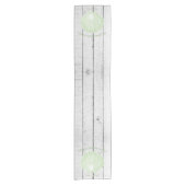 Groene Scallop Shell Short Table Runner Korte Tafelloper (Voorkant)
