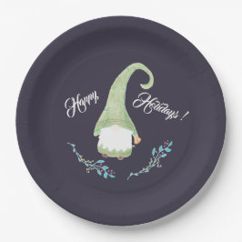 Groene Scandinavische feestdag Borden Papieren Bordje