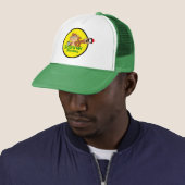 Groene Scanner Monkey Trucker Hat Pet (In situ)