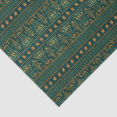Groene scarabee Egyptisch weefselpapier | Uniek Tissuepapier (Detail)
