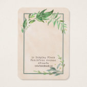 Groene-scène-afvoerscherm Visitekaartje (Achterkant)