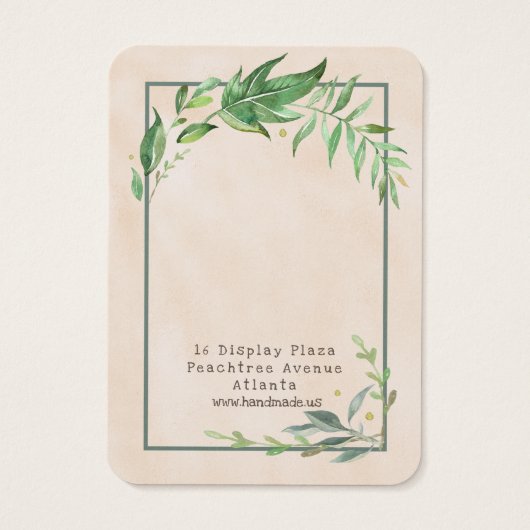 Groene-scène-afvoerscherm Visitekaartje (Achterkant)