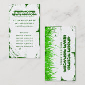 groene scène grunge visitekaartje (Voorkant / Achterkant)