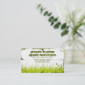 groene scène grunge visitekaartje (Staand voorkant)