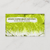 groene scène grunge visitekaartje (Achterkant)
