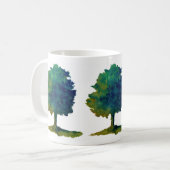 Groene Schaduw Boom Koffiemok (Voorkant links)