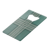 groene schaduw creditkaart flessenopener (Achterkant Gekanteld)