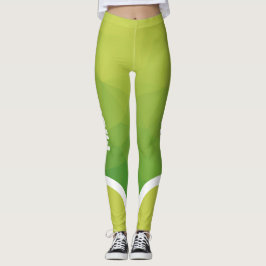 Groene schaduwen met moderne naam leggings
