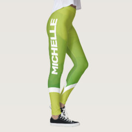 Groene schaduwen met moderne naam leggings