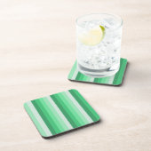 Groene schaduwstrepen bier onderzetter (Rechterzijde)