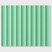 Groene schaduwstrepen cadeaupapier (Vlak)