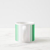 Groene schaduwstrepen espresso kop (Achterkant)