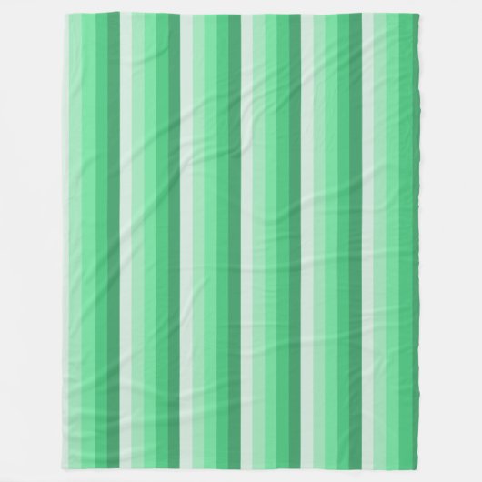 Groene schaduwstrepen fleece deken (Voorkant)