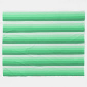 Groene schaduwstrepen fleece deken (Voorkant (Horizontaal))
