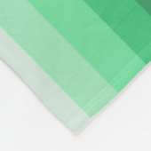 Groene schaduwstrepen fleece deken (Hoek)
