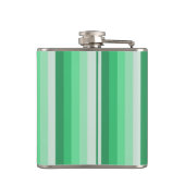 Groene schaduwstrepen heupfles (Achterkant)