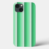 Groene schaduwstrepen Hoesje-Mate iPhone case (Achterkant)