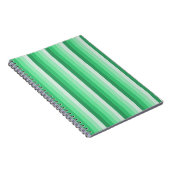 Groene schaduwstrepen notitieboek (Rechterzijde)