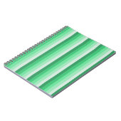 Groene schaduwstrepen notitieboek (Linkerzijde)