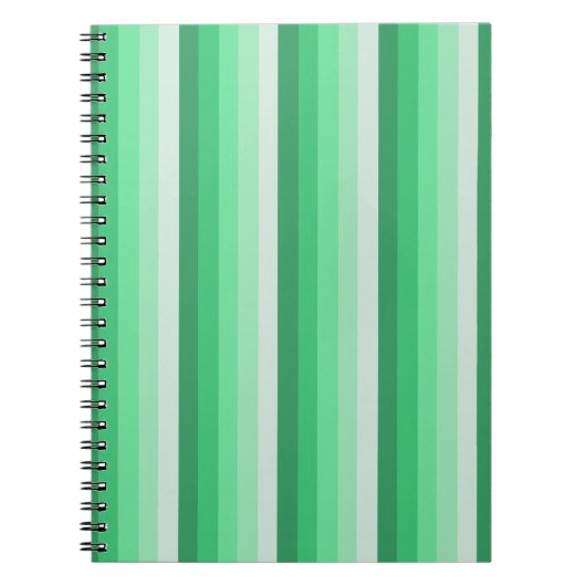Groene schaduwstrepen notitieboek (Voorkant)