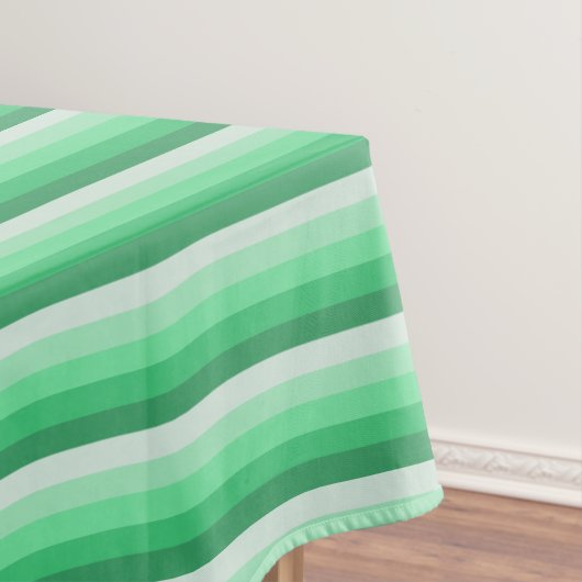 Groene schaduwstrepen tafelkleed (Voorbeeld)