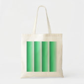 Groene schaduwstrepen tote bag (Voorkant)
