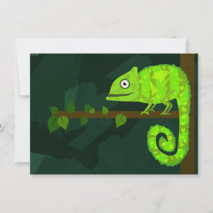 Groene schattige kameleon
