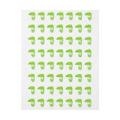 Groene schattige kameleon adreslabel wikkel (Vel)