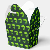 Groene schattige kameleon bedankdoosjes (Open)