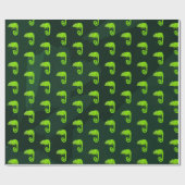 Groene schattige kameleon cadeaupapier (Vlak)