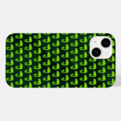Groene schattige kameleon Case-Mate iPhone case (Achterkant (horizontaal))