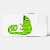Groene schattige kameleon Case-Mate iPhone case (Achterkant (horizontaal))