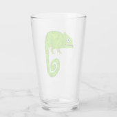 Groene schattige kameleon glas (Achterkant)