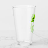 Groene schattige kameleon glas (Rechts)