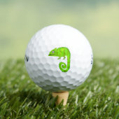 Groene schattige kameleon golfballen (Insitu Shirt)