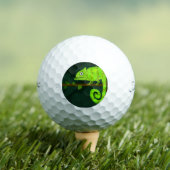 Groene schattige kameleon golfballen (Insitu Shirt)