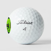 Groene schattige kameleon golfballen (Logo)