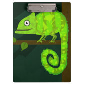 Groene schattige kameleon klembord (Voorkant)