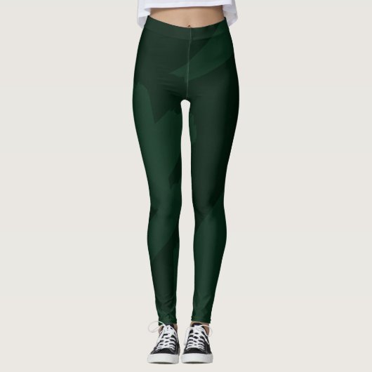 Groene schattige kameleon leggings (Voorkant)