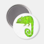 Groene schattige kameleon magneet (Voorkant / Achterkant)