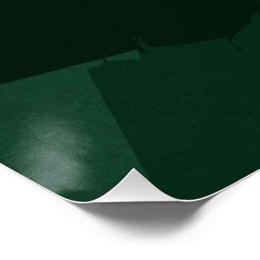 Groene schattige kameleon perfect poster (Hoek)