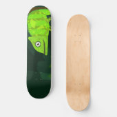 Groene schattige kameleon persoonlijk skateboard (Voorkant)